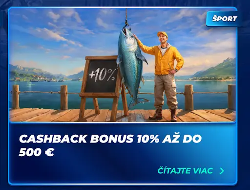 Cashback bonus 10 % až do 500 € v BassBet kasíne