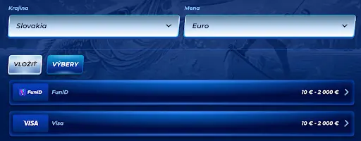 Platobné metódy v BassBet kasíne – FunID a Visa pre Slovensko